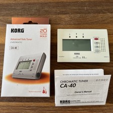 Korg CA-40 Advanced Solo Tuner Chromatic 1/4" Jack Amp to Instrument in Box