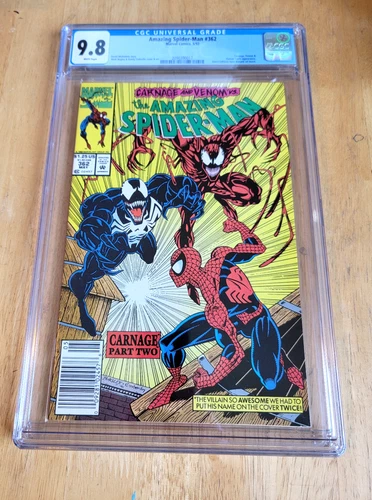 AMAZING SPIDER-MAN # 362 CGC 9.8 1992 White Pages Newsstand Carnage Venom App