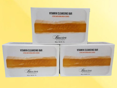 BAXTER VITAMIN CLEANSING BAR CITRUS AND HERBAL-MUSK ESSENCE 7 OZ BOXED SET OF 3