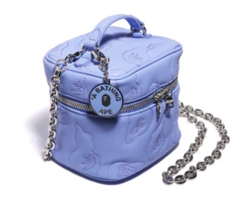 Bolso de Hombro Bolso de Mano A BATHING APE BAPE Púrpura Camuflaje Cadena Tocador Nuevo sin Etiquetas Foto 2 de 4