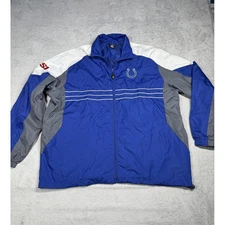 Indianapolis Colts Jacket Mens XL NFL Football Reebok Windbreaker