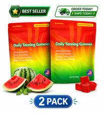 2 Pack Daily Tanning Gummies Supplement - 60 Gummies 30-Day Supply
