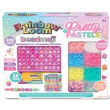 Rainbow Loom Pretty Pastels Beadmoji Bracelet Making Kit with Speed Loom