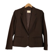 Vintage Pendleton Blazer Jacket Virgin Wool Brown Made In USA 90s Women s Size 8