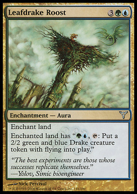 MTG 4x LEAFDRAKE ROOST TRESPOL OF THE DRAGON - DIS - MAGIC