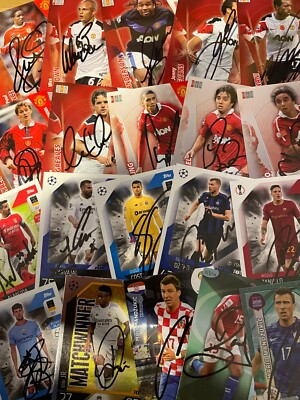 match attax, Shoot Out und andere signierte Karten.9