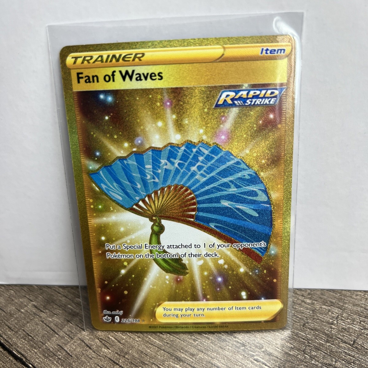 Fan of Waves 226/198 Gold Secret Rare Full Art Chilling Reign
