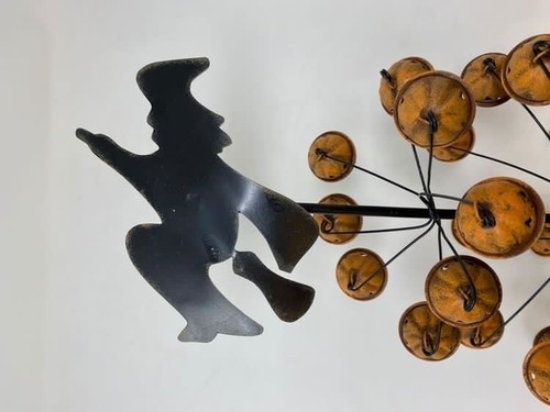 Rustic Jingle Bell Ornament Tabletop Bell Tree with Metal Star or Mischief Witch - Picture 17 of 17