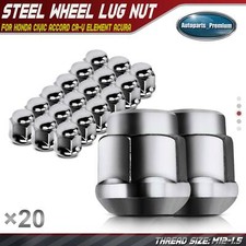 20x M12-1.50 Front Rear Acorn Wheel Lug Nut For Honda Civic Cr-v Accord Acura 20x M12-1.50 Front Rear Acorn Wheel Lug Nut For Honda Civic Cr-v Accord Acura