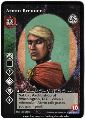 Armin Brenner Brujah Antitribu Third Edition V:TES VTES Vampire CCG