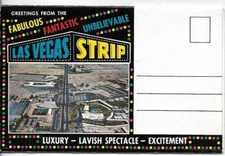 Las Vegas Strip Souvenir Postcard photo album - 1950s #30695