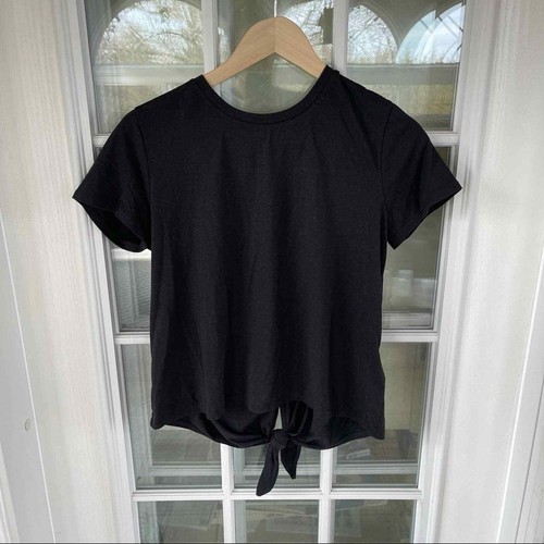 Madewell Black Knot Back Tee Size 