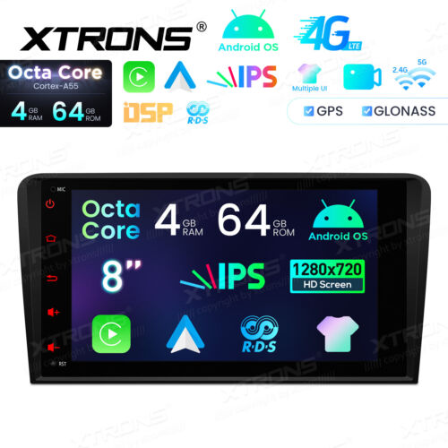 XTRONS 8" IPS Octa Core Android 14 Autoradio GPS Navi WiFi 64G 4G für AUDI A3 S3 - Bild 8 von 18