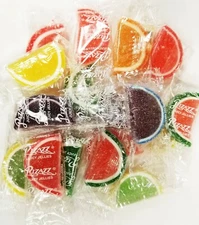 Pizazz Fruit Slices - 5 POUNDS - Bulk Juicy Jellies Candy, Individually Wrapped