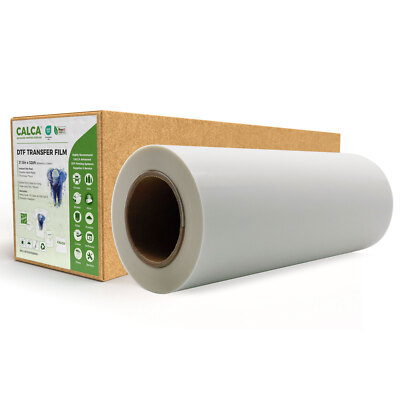 CALCA 31.5'' x 328ft DTF Transfer Film Roll Instant Hot Peel, Double Sided, USA