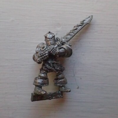 Citadel Warhammer Classic 80er Chaoskrieger Champion mit Flammenschwert
