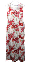 VTG 90s White Stag Women's Maxi Floral Dress Rayon Summer Whimsy Goth Medium