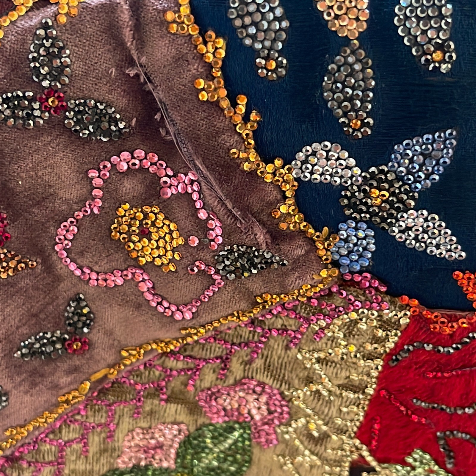 Judith Leiber Flower Beaded Patchwork Swarovski C… - image 10