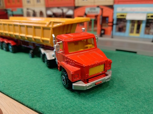 Majorette Scania 140 Camion Edilizia Ribaltabile Scala 1:60 - Foto 2 di 10