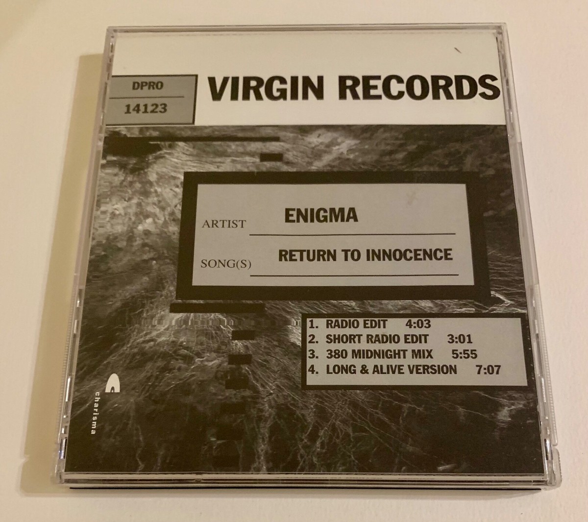 ENIGMA / Return to Innocence / promo盤 Promo CD Single Enigma Return To Innocence (4 Versions) (1993