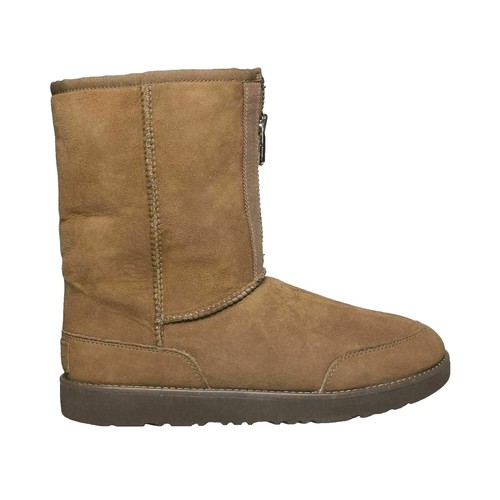UGG CLASSIC MINI BAILEY ZIP WOMEN BOOTS SUEDE CHESTNUT US 11 /UK 9