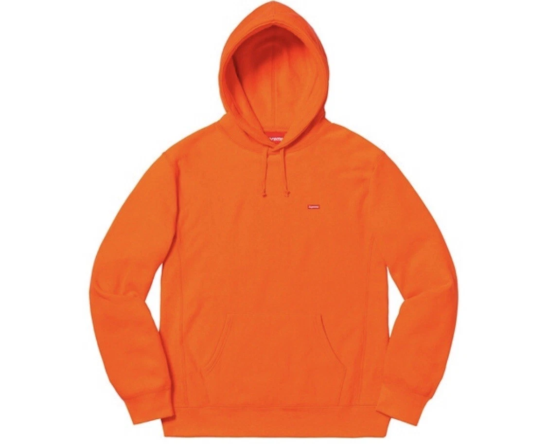 Supreme Small Box Sweat shirt à capuche orange taille : M