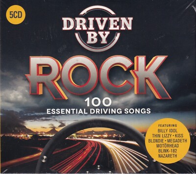 Fetenhits ROCK 5 CD Box 100 Songs KISS Motörhead Nazareth Billy Idol uvm. #T1905