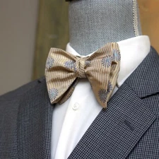 CAMELLUCCI Men's Self-tied Bow Tie 100%Silk Big Butterfly S655 Gift Box