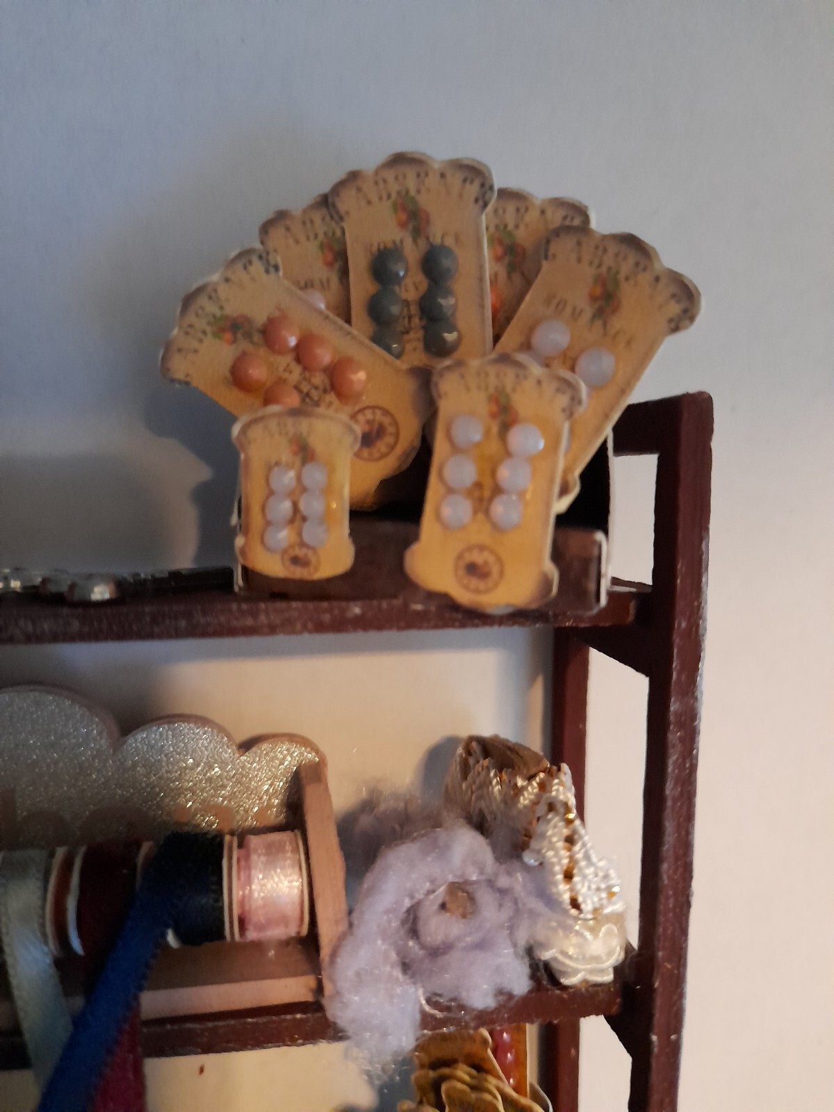 Dolls House Shop Display Haberdashery Shelves 112 eBay