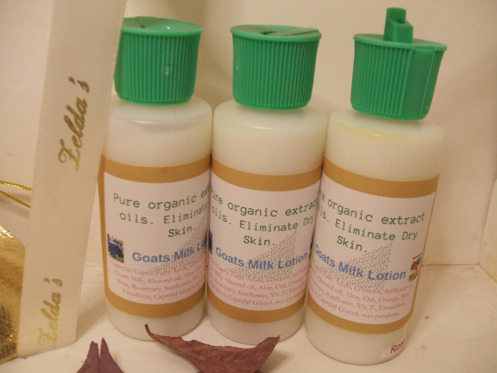 Zelda's Goat Milk Lotion Moisturizing Organic Formula Custom Scents 2oz, 4oz