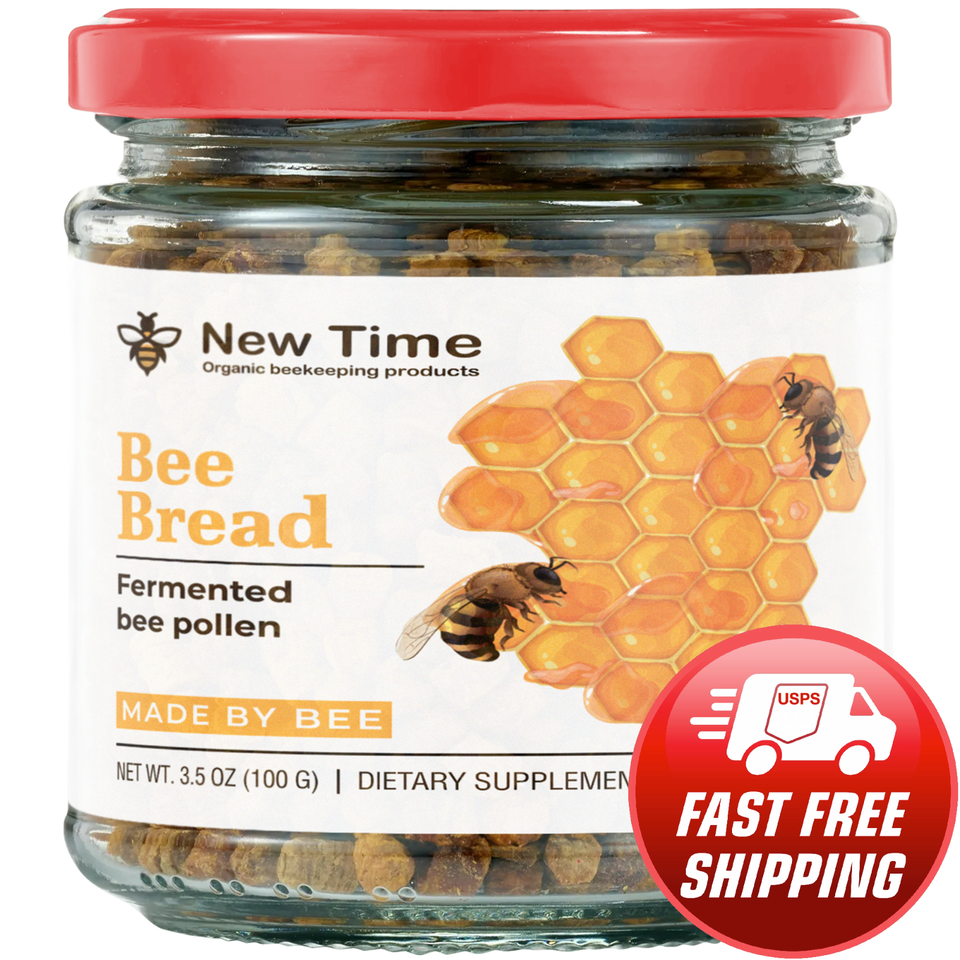 Bee Bread Pure Fermented Bee Pollen Organic Supplement 35 Oz 100g 