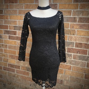 ambiance black lace dress