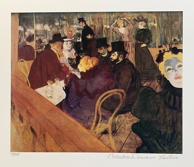 Henri Toulouse Lautrec Moulin Rouge Estate Signed Limited Edition