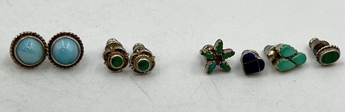 2 Pairs Of Sterling Silver & 4 Single Sterling Silver Earring