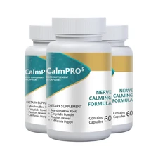 3-Pack CalmPro 5 Nerve Calming Support Formula Calm Pro 5 (180 Capsules)