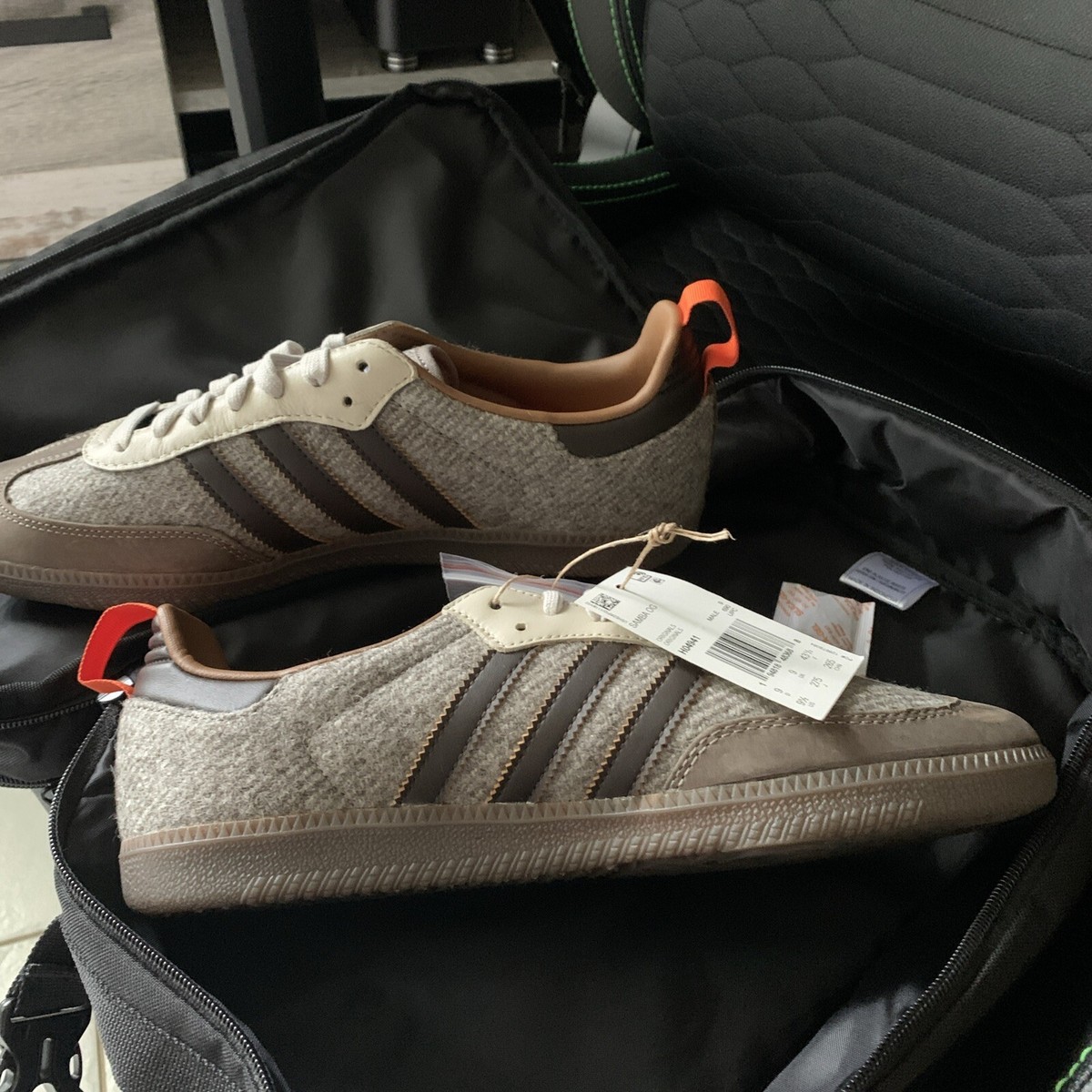 Adidas Samba Fox Tweed Simple Brown - 9.5 with Shoe Bag | eBay