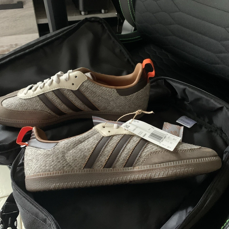 Adidas Samba Fox Tweed Simple Brown - 9.5 with Shoe Bag - Image 2 of 4