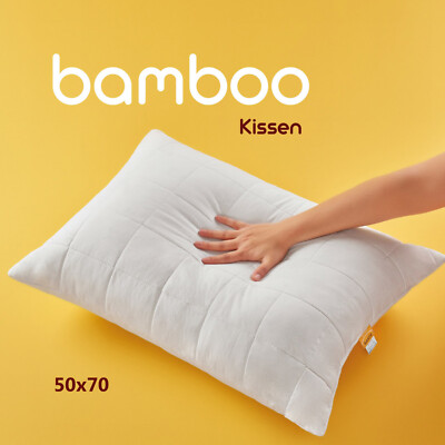 Bambus Kissen Bettkissen Kopfkissen Schlafkissen Nackenstützkissen Bamboo 50x70