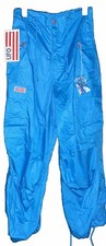 NWT Vintage UFO Wide Leg Parachute Pants Sky Blue Unisex Size XS Rave Hip Hop