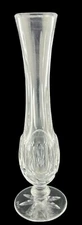 Waterford Flower Bud Vase Clear Crystal Etched 9.5" Tall Gift Collection