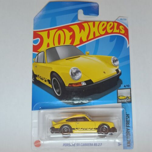 Hot Wheels Porsche 911 Carrera RS 2.7 Bright Yellow 2023 HW Factory Fresh - Picture 1 of 1