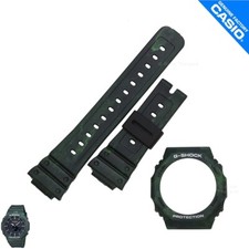 Genuine Watch Band Bezel Casio G-Shock GA-2100FR-3A Matte Green w/ Wave Pattern