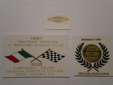 Decalcomania Motociclismo Corsa Italiana Vintage - Motogiro