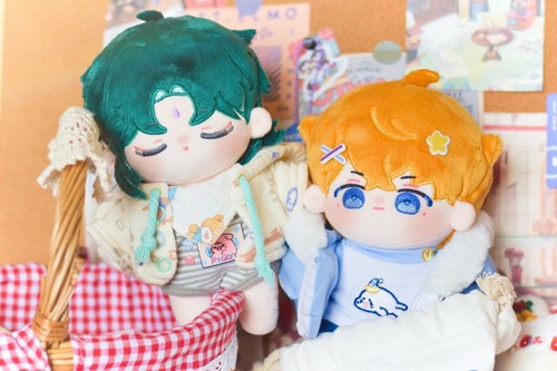In Stock Anime Genshin Impact Xiao Diluc 20 cm Peluche Vestire Bambola Giocattolo Regalo Natale - Foto 7 di 11
