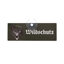 Jagdschild mit Saugnapf "Wildschutz" III
