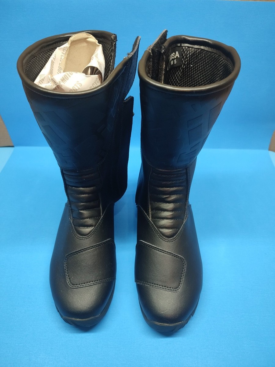 New Bilt Motorcycle Women High Boots Armored Leather  display picture 1