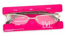 NEW Diane von Furstenberg DVF 8003 718 GOLD EYEGLASSES GLASSES 53-16-135 B28mm