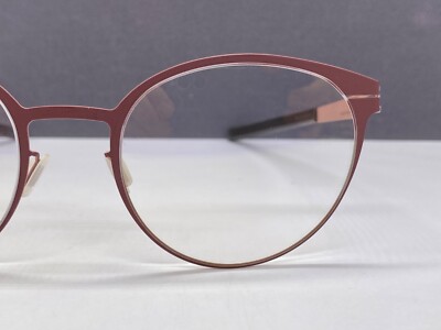 ic! Berlin Brille Damen Rund Rot Dunkel Panto Sibylle A.  NP:499 