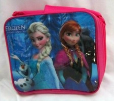 GIRLS DISNEY 9.5" FROZEN ELSA,ANNA,&OLAFINSULATED LUNCH BAG LUNCHBOX-BRAND NEW! 