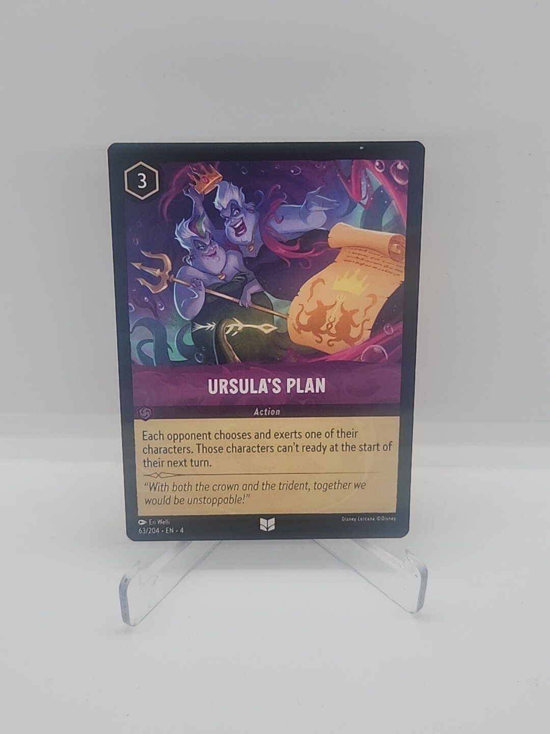 Disney Lorcana TCG Ursula's Plan 63/204 Regular Uncommon Ursula's Return NM